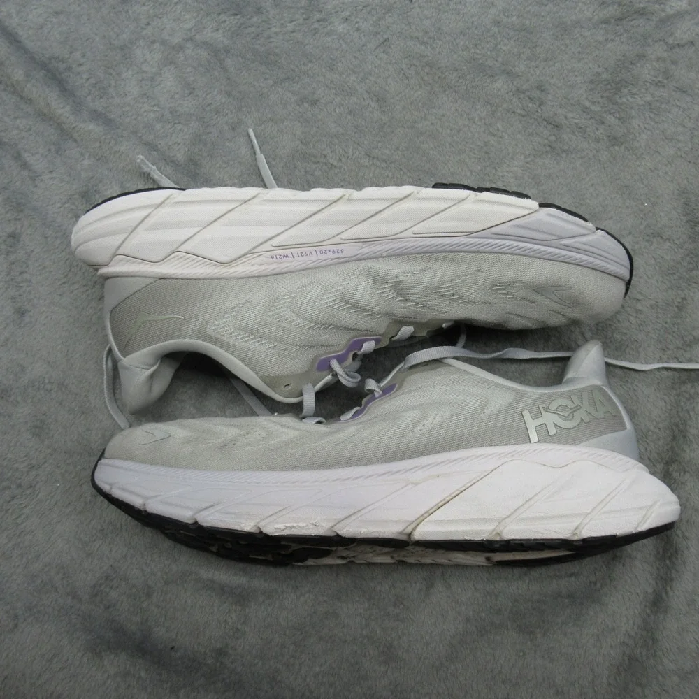 Hoka Arahi 6 Running Shoes Womens 10 B Gray Purple Lightweight Comfort‎ Athletic
